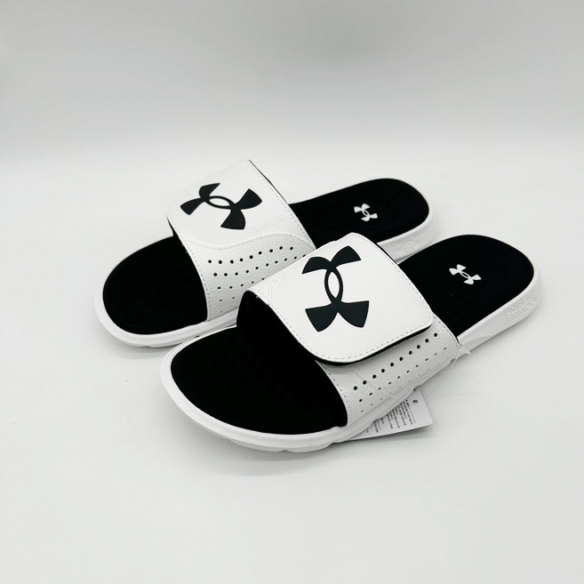 언더아머 이그나이트7 슬리퍼 벨크로 발볼 조절 UA 메모리폼 쿠션좋은 슬라이드