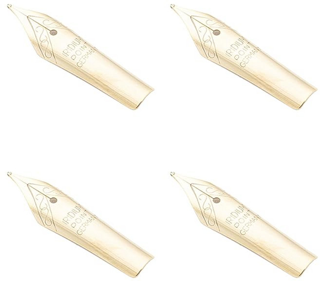 ChasCoCo0.5-0.7mm라인폭 펜촉 펜닙 교체 4개 304스테인레스강 서예용 만년필 캘리그라피 딥 펜 골드, 상세페이지 참조, 상세페이지 참조