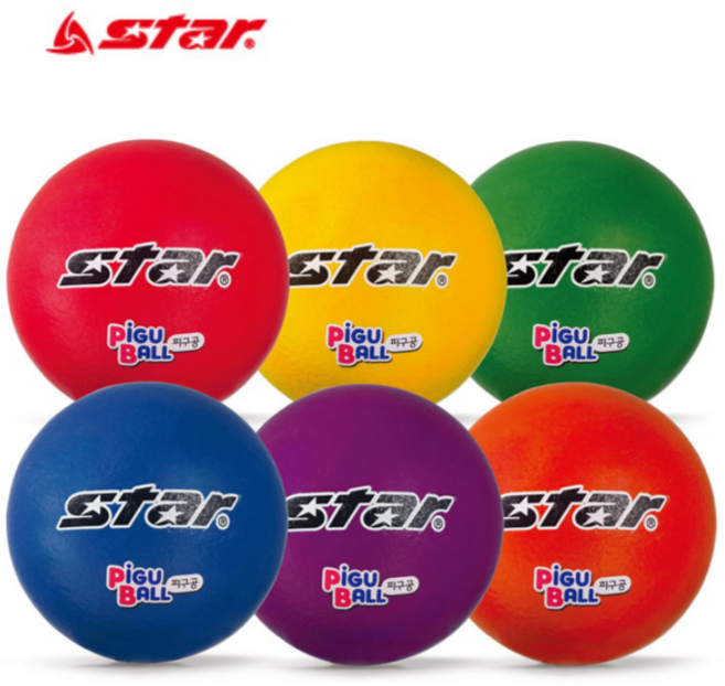 스타스포츠 정품 피구공 2호/3호/4호, 주황