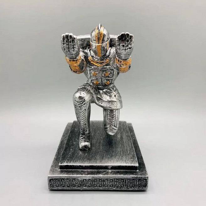 홀더 소품 펜슬 펜거치대 중세기사 트레이 A 만년필 꽂이, 1개, 방패 기사 펜 홀더 아이언