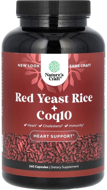 Nature's Craft 홍국 + CoQ10 캡슐 240정, NaturesCraft홍국CoQ10캡슐240정, 1개 - 쿠팡