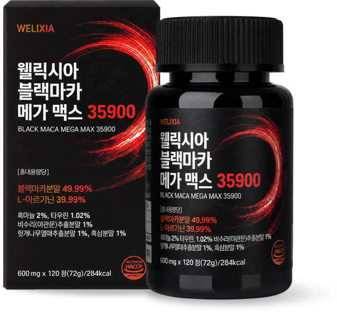 웰릭시아 블랙마카 메가 맥스 35900, 1개, 120정