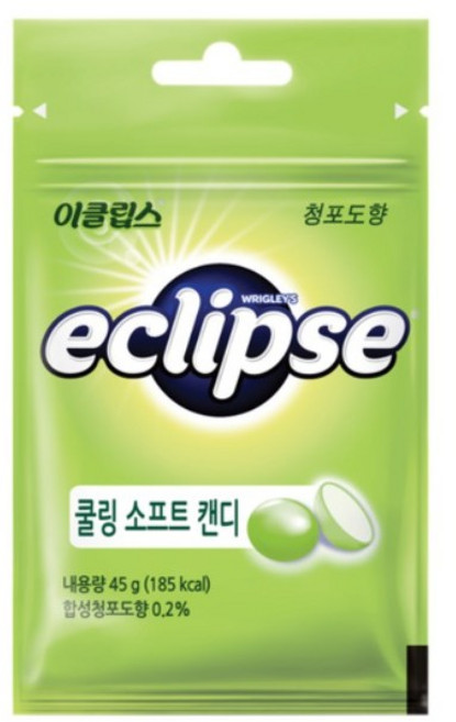 이클립스 쿨링 소프트 캔디 청포도향, 45g, 4개