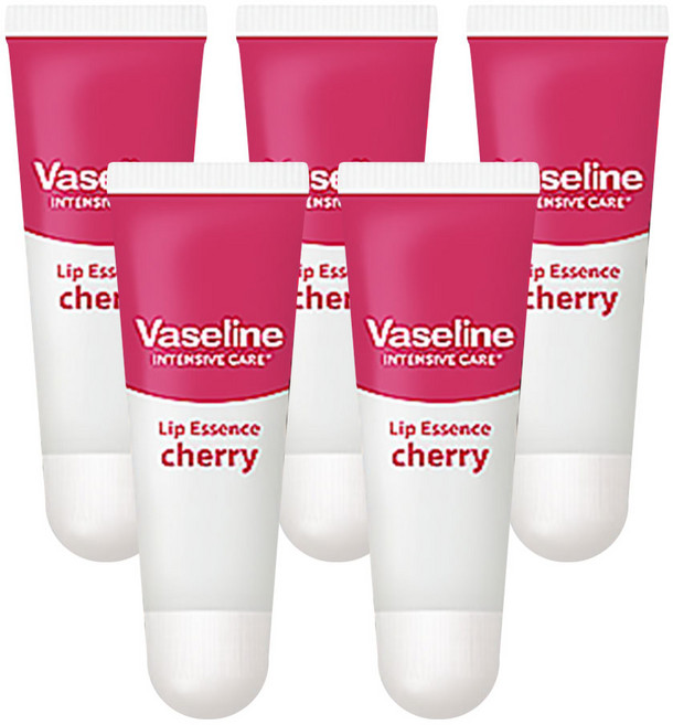바세린 인텐시브 케어 립 에센스 체리 10ml, 무색, 5개