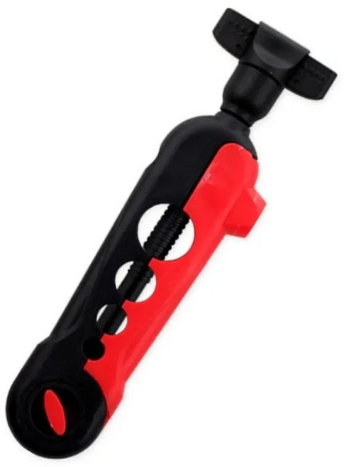 낚시줄감개 다용도 라인 정리 도구 휴대용 낚시 줄 감개 낚시 도구 1개 13.7*4.3cm, 블랙/레드