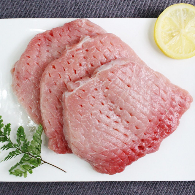 [나주목장] 무항생제 한돈 등심 300g/500g/1kg, 한돈등심(돈까스용)500gx2