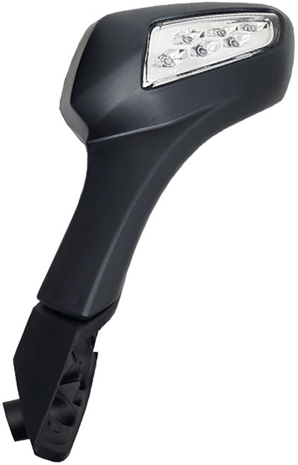 헤드웨이 오토바이 백미러 보이저 LED 펄무광블랙 좌측, 1개