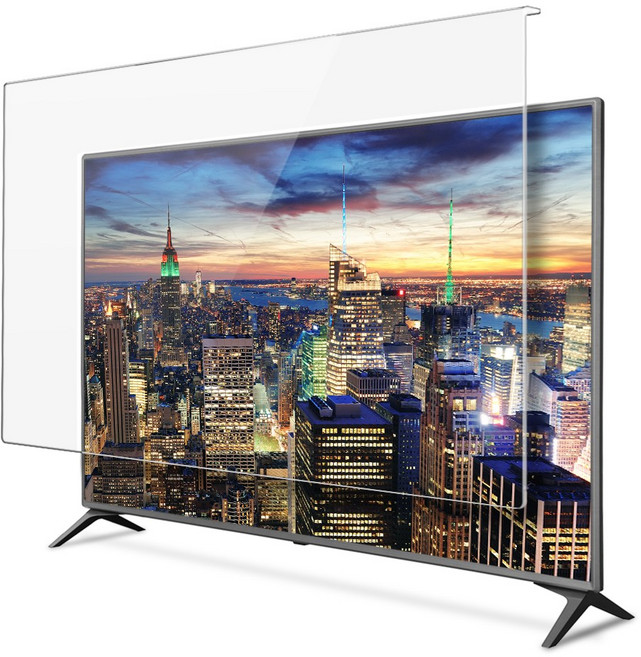 모빌앤조이 티비 보호기 77인치(1723x995mm) 거치형 TV 커버 블루라이트차단 시력 액정보호 필름, 1개