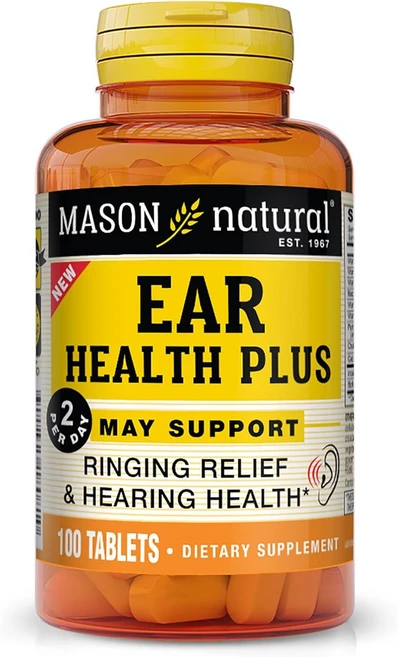 메이슨 네츄럴 귀 건강 플러스 청각 with 비타민 B 타블렛, 2개, 100정 - 쿠팡