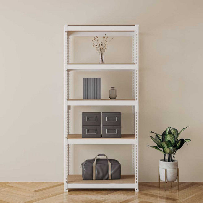 스피드랙 조립식 철제 선반 가로700mm, 700x300, 1800_4단, 화이트, 1개