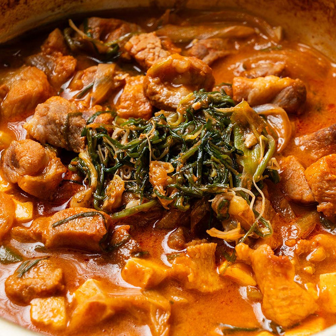 시즌한정 봄 달래 된장 짜글이 특제양념 밥도둑, 3개, 250g