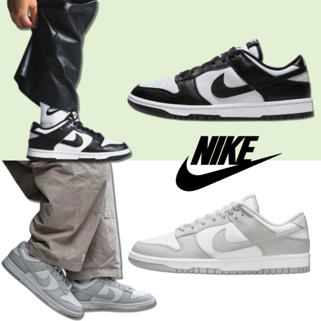 [100%정품/빠른출고] 나이키 덩크 로우 레트로 2종 범고래 그레이포그 커플 운동화 스니커즈