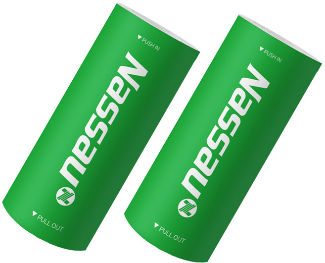 낫소 NSC-703 깃털셔틀콕 3입, 화이트, 2개