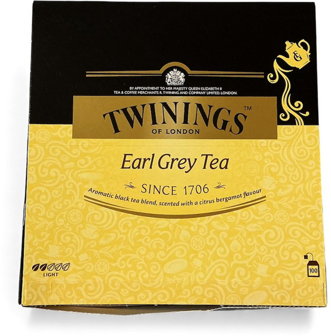 TWININGS唐寧茶 伯爵紅茶 經典風味柑橘香氣 英國紅茶, 2g, 1個, 100個裝