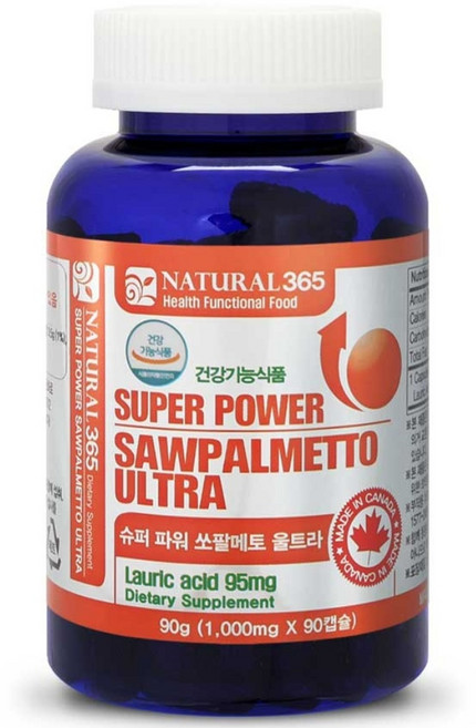 내츄럴365 슈퍼파워 쏘팔메토 울트라, 90정, 2개