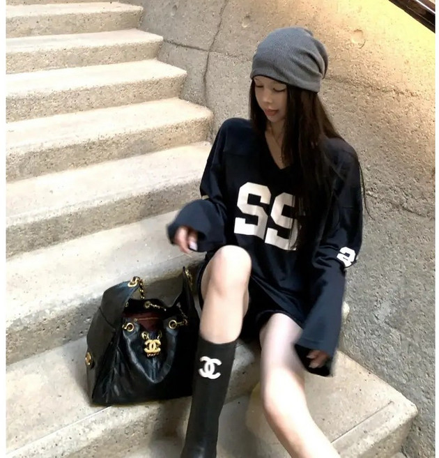 <유니크유니스> 22 캐주얼 스타일 긴팔 티셔츠