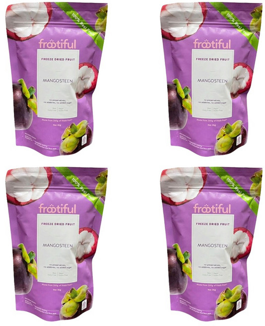 프루티풀 와나야사 망고스틴 100% 동결건조 과일칩, 4개, 20g