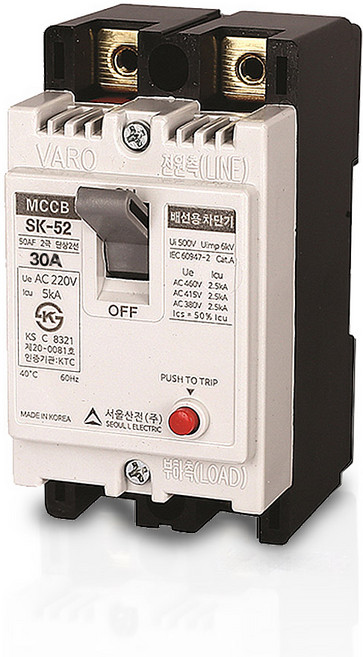 산업용 배선차단기 배선용 SK-52 30A, 1개