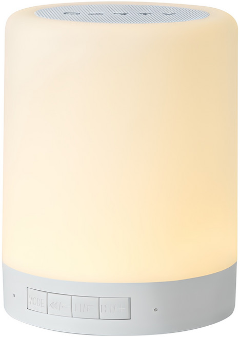 베릭스 LED 무드등 블루투스 스피커, CT-27, 화이트