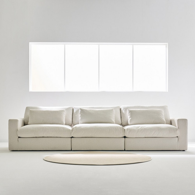 아코니 아쿠아텍스 패브릭 구스 모듈 4인용 소파 (전국배송 제주도배송), 아이보리