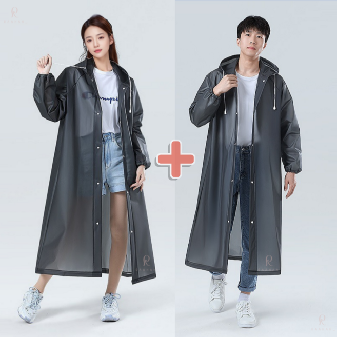 라하홈 우비 남여공용 레인코트 1+1세트