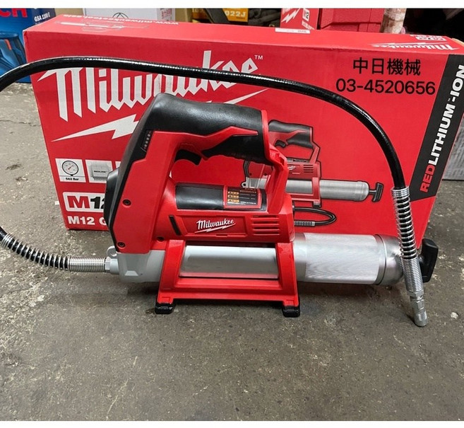 Milwaukee M12 GG-0 12V 注黃油槍 空機, 1個, 主機搭配單HB5電池(超商.宅配)