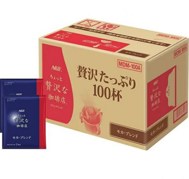 드립백 드립 커피 AGF 조금 사치스러운 커피숍 100개입모카 블렌드넉넉한 대용량 100개입MDM100A, 7g, 1개, 100개입