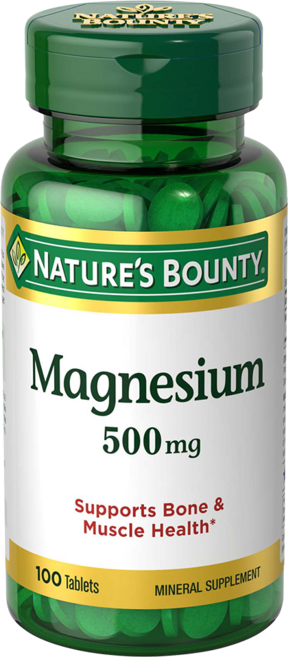 NATURE'S BOUNTY 鎂補充錠 500mg, 100顆, 1罐