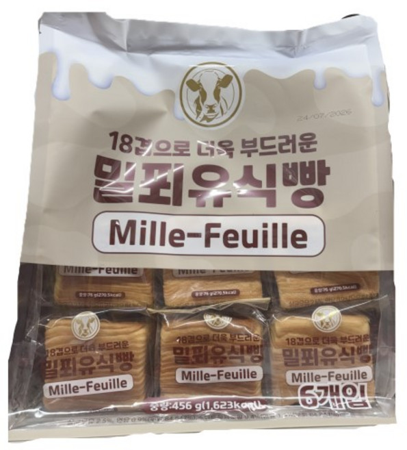 18겹 밀푀유식빵, 1개