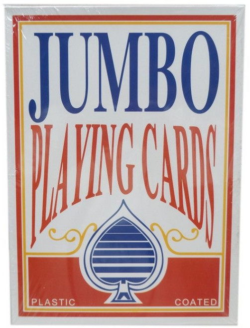JUMBO 撲克牌 遊戲專用 大尺寸 POKER PLASTIC COATED, 1個