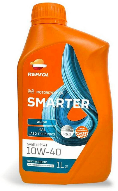 油工廠 REPSOL 全合成摩托車引擎機油, 1個, SMARTER10W40