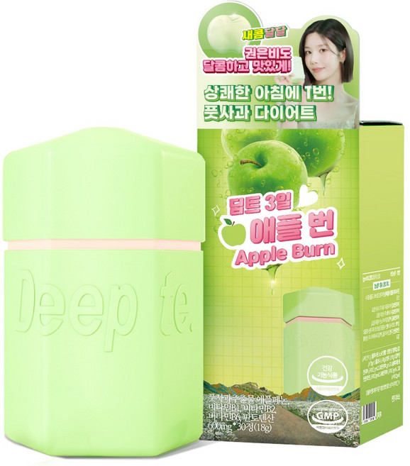 딥트 3일 애플 번 600mg, 1박스, 30정