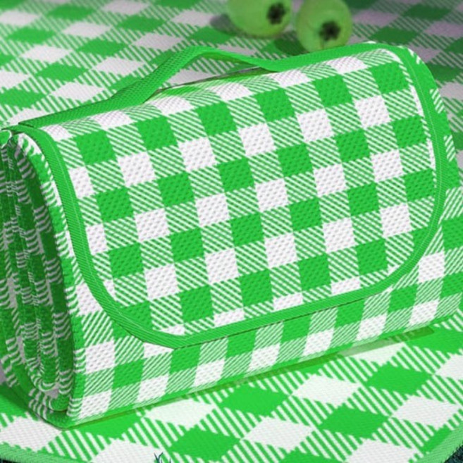 실내외에서 다용도 활용 가능 손잡이가 있어 휴대가 간편한 피크닉 매트 캠핑 돗자리, SIS-870 피크닉매트(4인용)_옐로