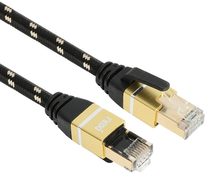 NEXI NX1066 S-FTP CAT.7 1m(NX-SFTP7G-010), 1m, 블랙메쉬, 1개