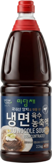 [미담채] 냉면육수 농축액, 2.3kg, 1개