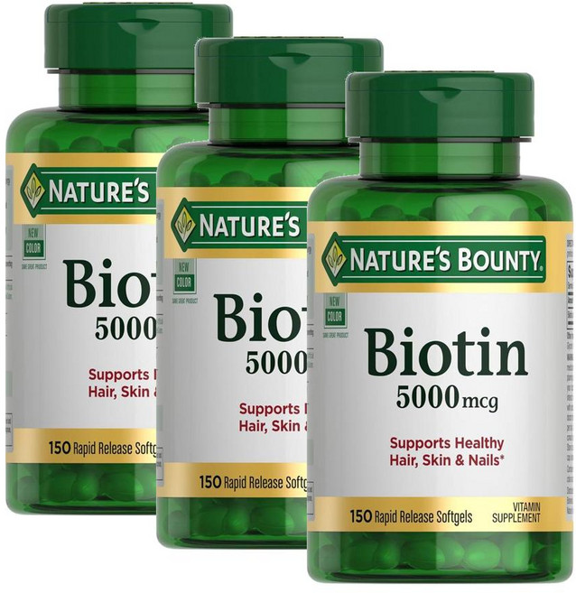 네이처스바운티 바이오틴 비오틴 5000mcg 150정 3개 Biotin