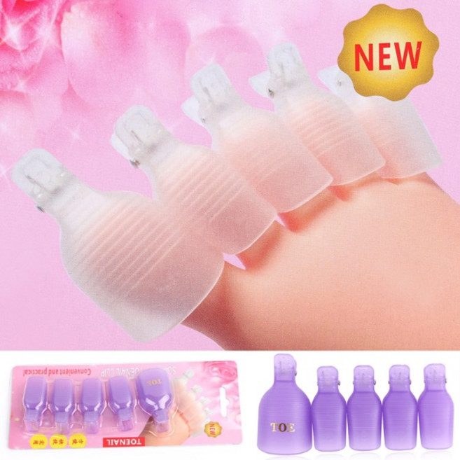 네일아트 젤네일쏙오프 패디쏙오프클립(5개입)