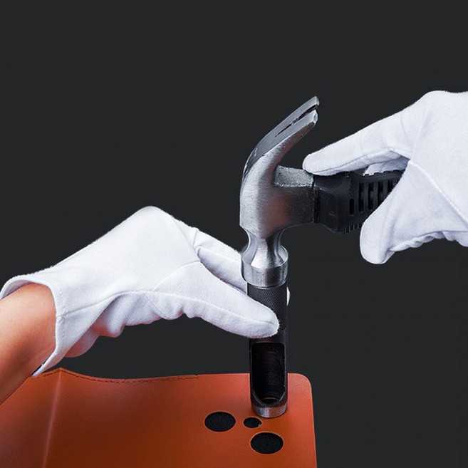 가죽 벨트 홀 구멍 타공 수동 원형 펀칭기, 2mm, 1개