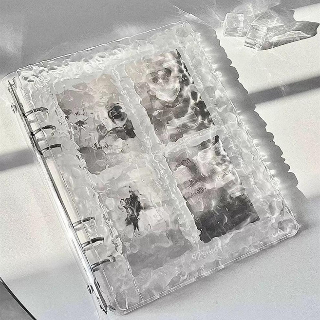 아이돌 포토앨범 스티커 영화 폴라로이드 보관함 인스탁스 미니 사진첩, 10매, 1. 투명 크리스탈 A5 앨범