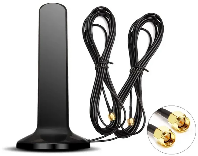 GSM 4G 5G 안테나 600-6000MHz 12dBi 고 이득 옴니 마그네틱베이스 공중 SMA Male TS9 CRC9 ZTE CPE 화웨이, 05 SMA Male-1.5M Cable