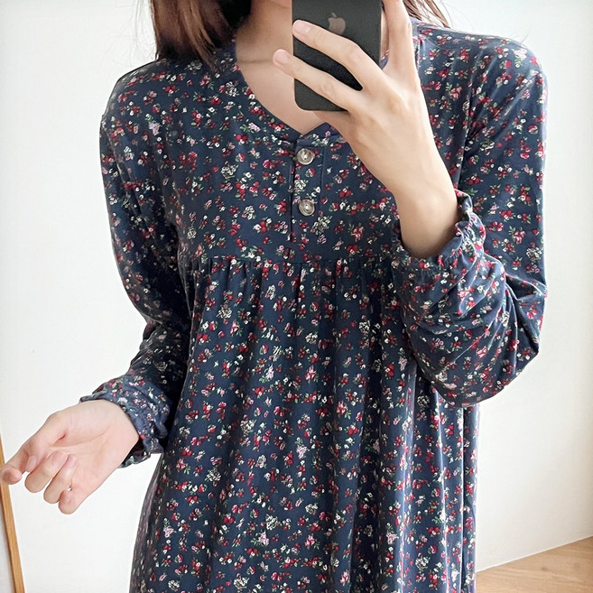 엘라운지 수피아 수면 홈웨어 빅사이즈 원피스 파자마