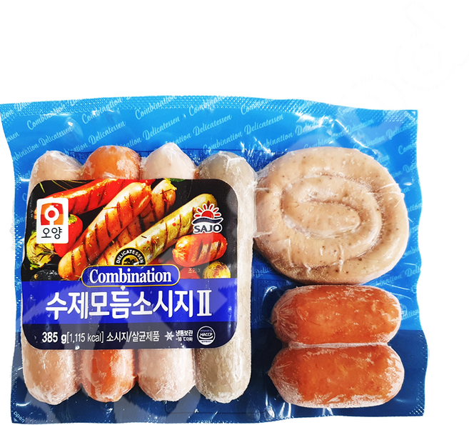 사조 오양 수제 모듬소시지 385g 수제소시지 그릴드 소세지 캠핑용 술안주용, 1개