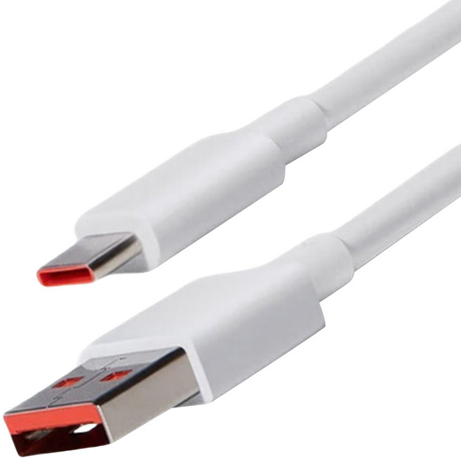 샤오미 USB 투 타입-C 고속 충전 케이블 화이트, 100cm, 1개