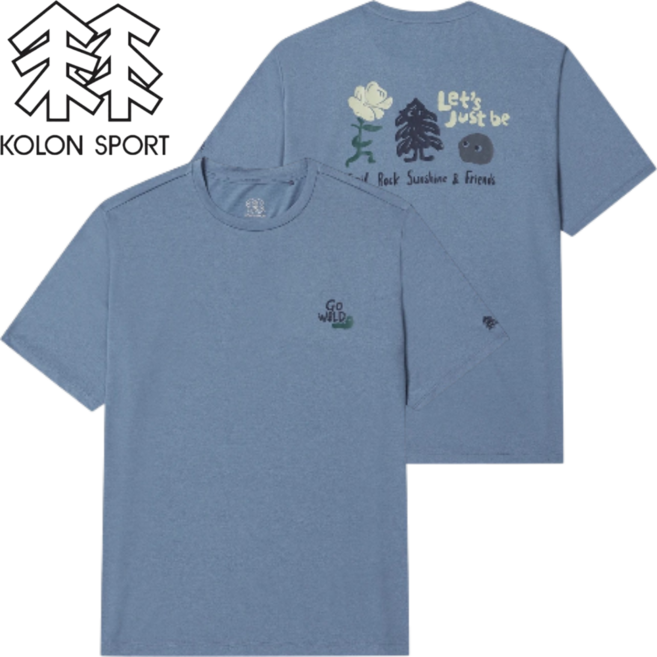 [매장발송]코오롱스포츠 공용 반팔티 그래픽 아웃도어 베이직 티셔츠