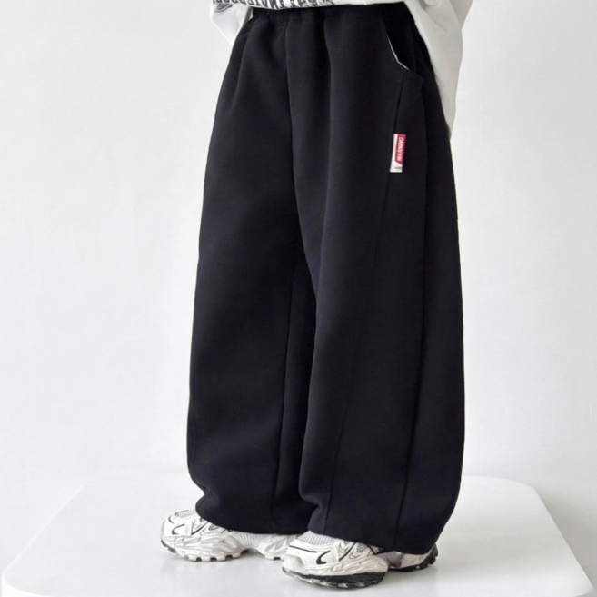 패치 워크 와이드팬츠 130-170호