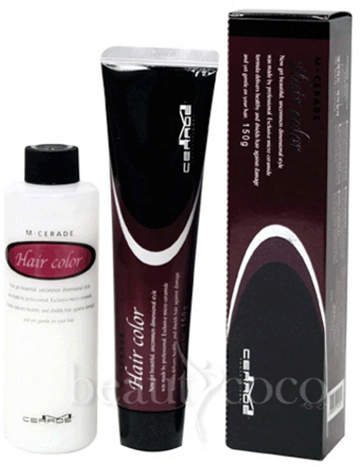 [소망] 엠세라드 헤어 칼라 염색약 1제 120g/8개당 대용량 산화제 1개, 7G금빛황갈색 - 쿠팡