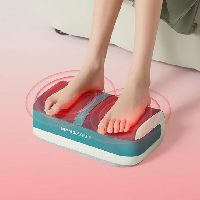 발마사지기 종아리 마사지기 발안마기 발바닥마사지기 온열 3단 조절 마사지베개, 블랙