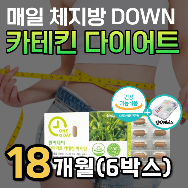 녹차 다이어트 리얼 카테킨 아세로라 카데킨 보조제 그린커피빈 커피 와일드망고 레몬밤 파파인 ldl 콜레스테롤 낮추는 체지방 감소 내장 복부 지방 분해 탄수화물 컷팅제 비오틴 약3달, 90정, 6세트