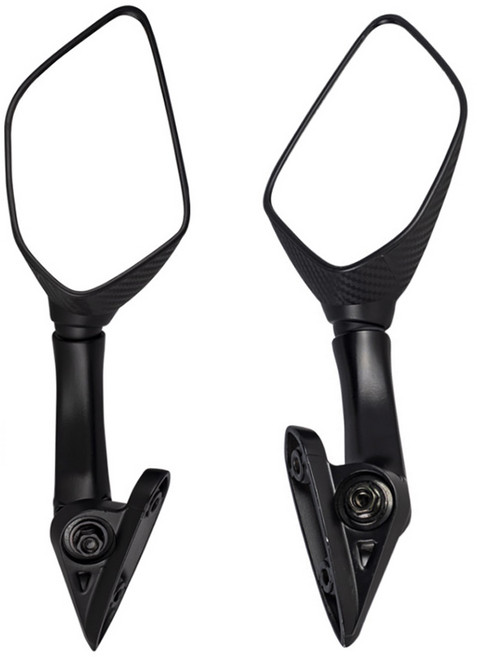 락모터스 오토바이 카본 사이드 미러 거울 백미러 후사경 백밀러, 1세트