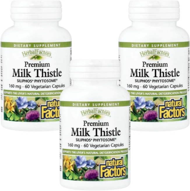 네추럴팩터스 밀크씨슬 파이토솜 160mg 60캡슐 3개 프리미엄 실리포스, 60정 - 쿠팡